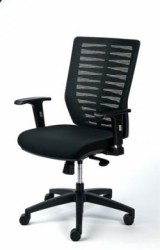 Kancelárska stolička, čierne čalúnenie, čierny podstavec, MAYAH "Supesrtar"