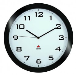 Nástenné hodiny, 38 cm, ALBA "Horissimo", čierne