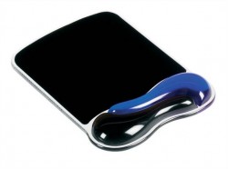 Podložka pod myš s gélovou opierkou zápästia, KENSINGTON „DuoGel”, čierna-modrá