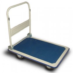 Prepravný vozík, skladateľný, nosnosť:300 kg, modro-biely