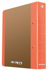 Krúžkový šanón, 2-D krúžky, 50 mm, A4, kartón, DONAU "Life", neónová oranžová