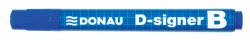 Popisovač na tabule, 2-4 mm, kužeľový hrot, DONAU "D-signer B"", modrá
