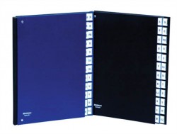 Organizér, A4, 1-31, kartón, DONAU, tmavomodrý