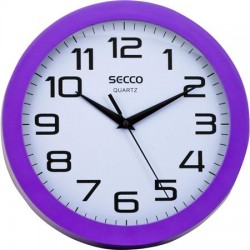Nstenn hodiny, 24,5 cm, fialov rm, SECCO 