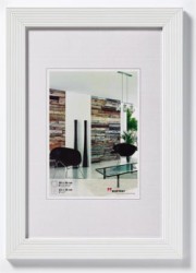 Obrazový rám, drevený, 10x15 cm, "Grado", biely
