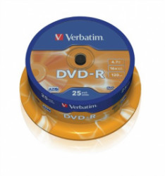DVD-R VERBAT cake/25ks 4,7GB