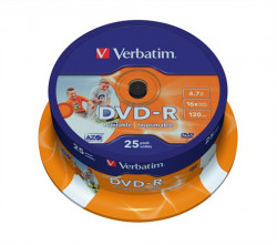 DVD-R 4,7 GB, 16x, iroko popisovaten, matn, 