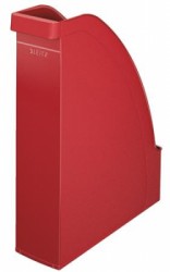 Zakladač, plastový, 70 mm, LEITZ "Plus", červená