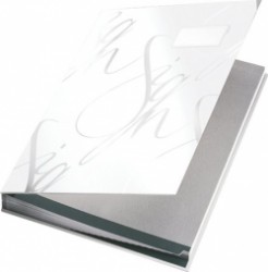 Podpisová kniha, A4, 18 listový, kartón, LEITZ "Design", biela