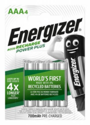 Nabjaten batria, AAA mikrotukov, 4x700 mAh, ENERGIZER 