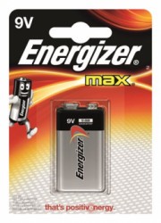 Batéria, 9V, 1 ks, ENERGIZER "Max"