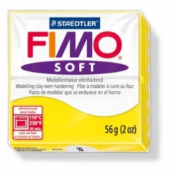 Modelovacia hmota, 57 g, polymérová, FIMO "Soft", citrónová