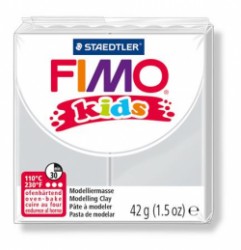 Modelovacia hmota, 42 g, polymérová, FIMO "Kids", svetlosivá