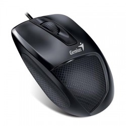 Myš, drôtová, optická, normálna veľkosť, USB, GENIUS "DX-150X", čierna