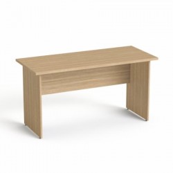 Písací stôl, s drevenými nohami, 140x70 cm, MAYAH "Freedom SV-20", jaseň