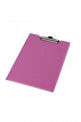 Podložka na písanie, s príklopom, A4, rohové vrecko, PANTAPLAST, pastelový ružový