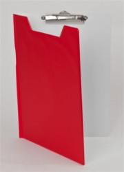 Podložka na písanie, s príklopom, A4, PANTAPLAST, červená-biela