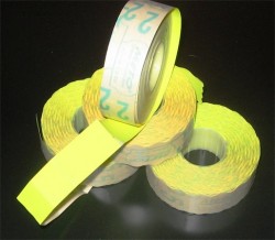 Cenové etikety, 19x16 mm, METO, žlté