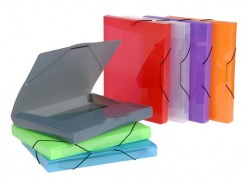 Doska s gumičkou, 30 mm, PP, A4, VIQUEL "Coolbox", rôzne farby