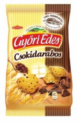 Sušienky "Győri édes", s kúskami čokolády
