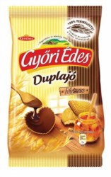 Sušienky "Győri édes duplajó", medové, máčané v čokoláde