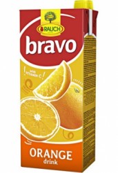 Ovocný nápoj, 12%, 1,5 l, RAUCH "Bravo", pomaranč