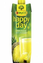 Ovocná šťava, 100%, 1 l, RAUCH "Happy day", ananas