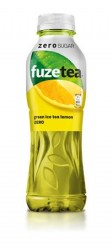 Zelený ľadový čaj, 0,5 l, FUZE TEA ZERO, zelený čaj-citrón