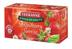 Ovocný čaj, 20x2,5 g, TEEKANNE "Strawberry Sunrise", jahoda
