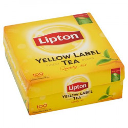 Čierny čaj, 100x1,5 g, LIPTON "Yellow Label"