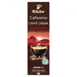 Kávové kapsule, 10 ks, TCHIBO "Cafissimo Caffé Crema Colombia"