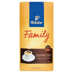 Káva, pražená, zrnková, 1000 g, TCHIBO "Family Espresso"