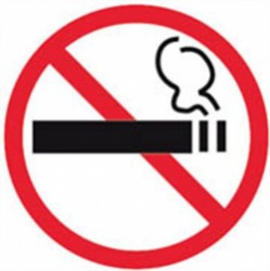 Etikety - informačné "Zákaz fajčenia", 114x114mm