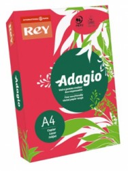 Kopírovací papier, farebný, A4, 80 g, REY "Adagio", intenzívna červená