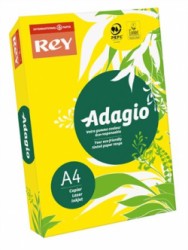 Kopírovací papier, farebný, A4, 80 g, REY "Adagio", intenzívna žltá