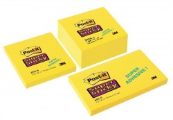Samolepiaci bloček, 76x76 mm, 90 listov, 3M POSTIT "Super Sticky", žltý