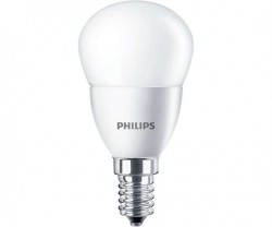 LED žiarovka, E27, luster, 7W, 830lm, 230V, 4000K, P48, PHILIPS "CorePro"