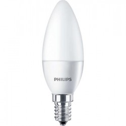 LED žiarovka, E14, sviečka, 5,5W, 520lm, 230V, 4000K, B35, PHILIPS "CorePro"