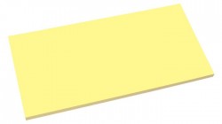 Samolepiaci bloček, elektrostatický, 100x200 mm, 100 listov, SIGEL, žltý