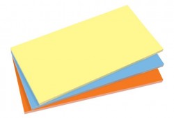 Samolepiaci bloček, elektrostatický, 100x200 mm, 100 listov, SIGEL, 3 rôzne farby