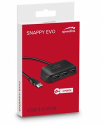 USB HUB, 4 porty, USB 2.0, pasívny, SPEEDLINK "Snappy Evo"SPEEDLINK "Snappy Evo"