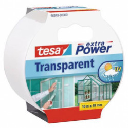 Lepiaca páska, opravná, 50 mm x 10 m, TESA, "Extra Power Transparent", priehľadná