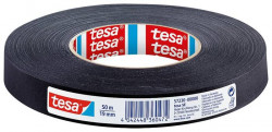 Lepiaca páska, spevnená textilom, 19 mm x 50 m, TESA "Extra Power", čierna