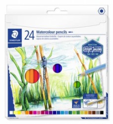 Akvarelové ceruzky, sada, šesťhranné, STAEDTLER "146 10C", 24 rôznych farieb