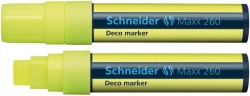 Kriedový popisovač, 5-15 mm, SCHNEIDER "Maxx 260", žltý