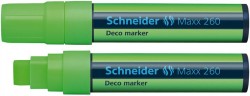 Kriedový popisovač, 5-15 mm, SCHNEIDER "Maxx 260", zelený