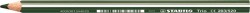 Farebné ceruzky, trojhranné, hrubé, STABILO "Trio thick", listovo zelená