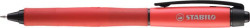 Gélové pero, 0,4 mm, stláčací mechanizmus, STABILO "Palette", červená
