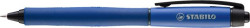 Gélové pero, 0,4 mm, stláčací mechanizmus, STABILO "Palette", modrá