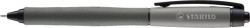 Gélové pero, 0,4 mm, stláčací mechanizmus, STABILO "Palette", čierna